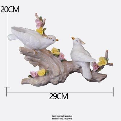 TƯỢNG ĐÔI CHIM TRẮNG HẠNH PHÚC
